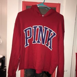 PINK Victoria's Secret Sweaters - PINK cropped hoodie PINK Victoria's Secret Sweaters - PINK cropped hoodie